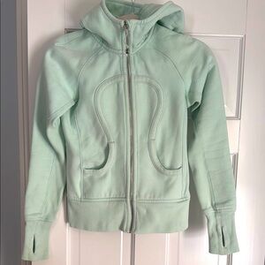Lululemon Athletica Mint Green Scuba Full Zip Hooded Jacket